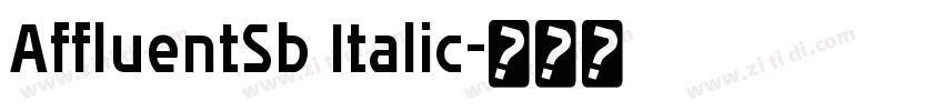 AffluentSb Italic字体转换